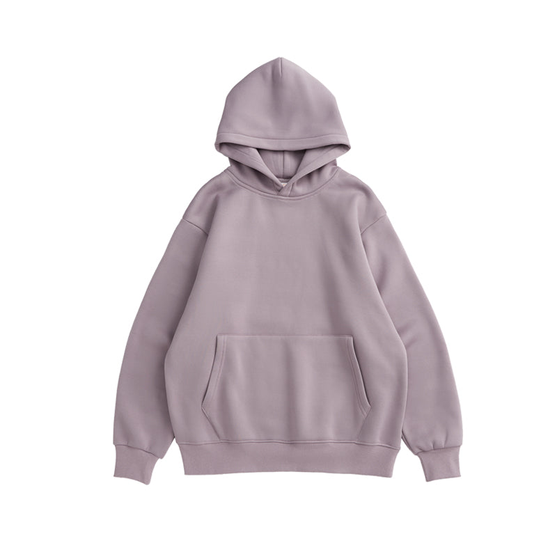 Autumn and Winter Wholesale Plain Blank 350 Grams Oversize Pullover Men's Winter Fleece Hoodie Fleece Hooded Sweater